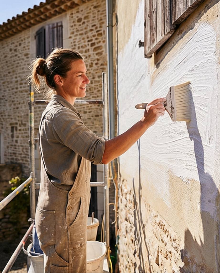 peinture blanche a la chaux Patrimoine