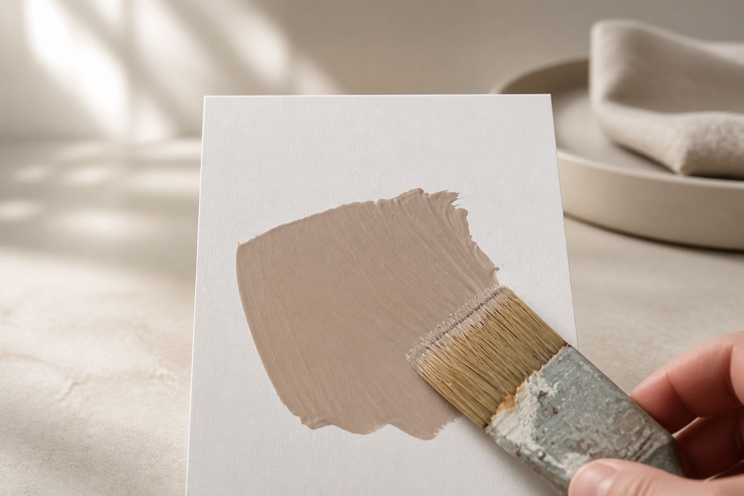 echantillon papier de peinture à la chaux
