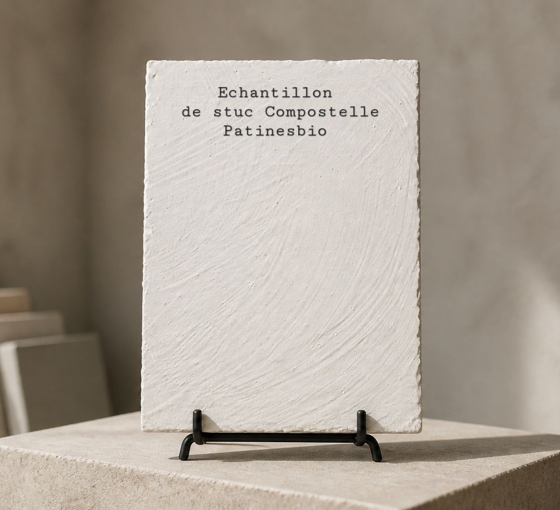 echantillon enduit chaux compostelle
