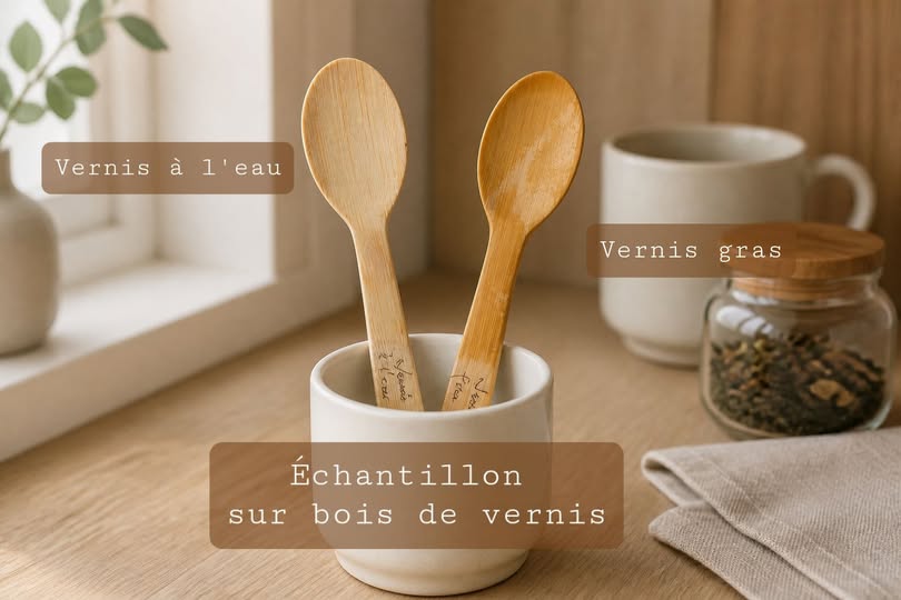 echantillons de vernis naturels