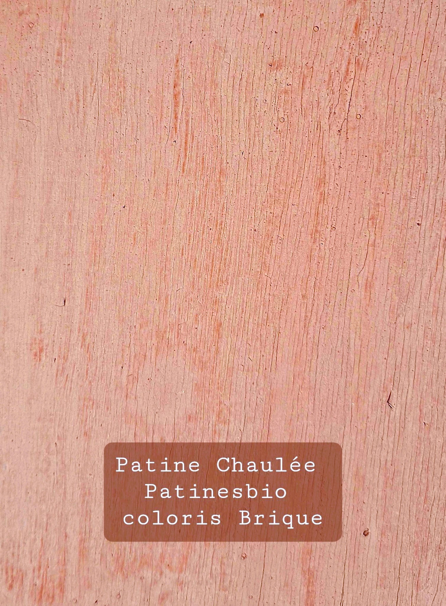 patine a la chaux terracota coloris Brique