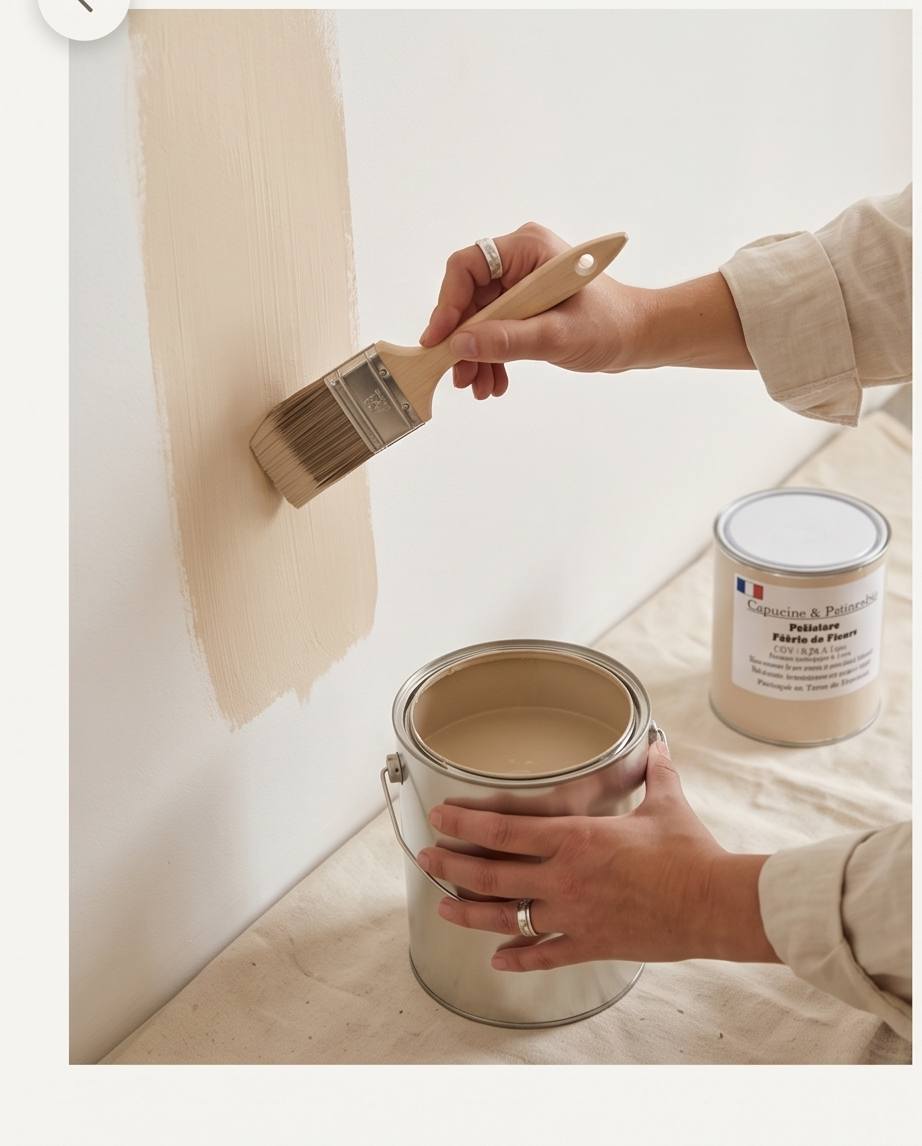 peinture murale naturelle beige Patinesbio