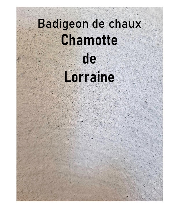 peinture à la chaux épaisse cordée chamotte de Lorraine