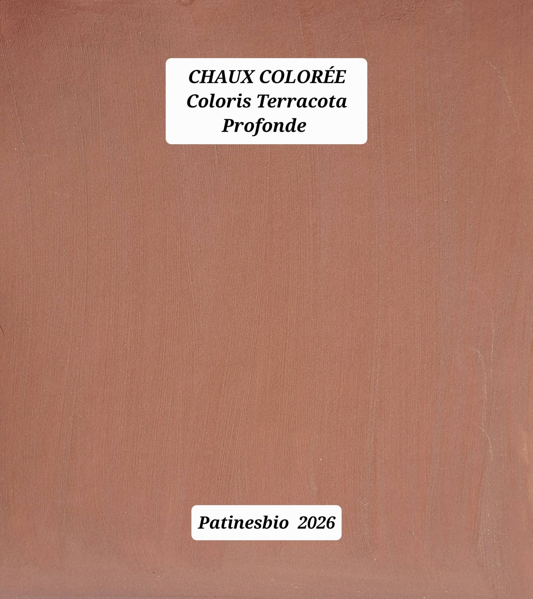 chaux colorée terracota profonde