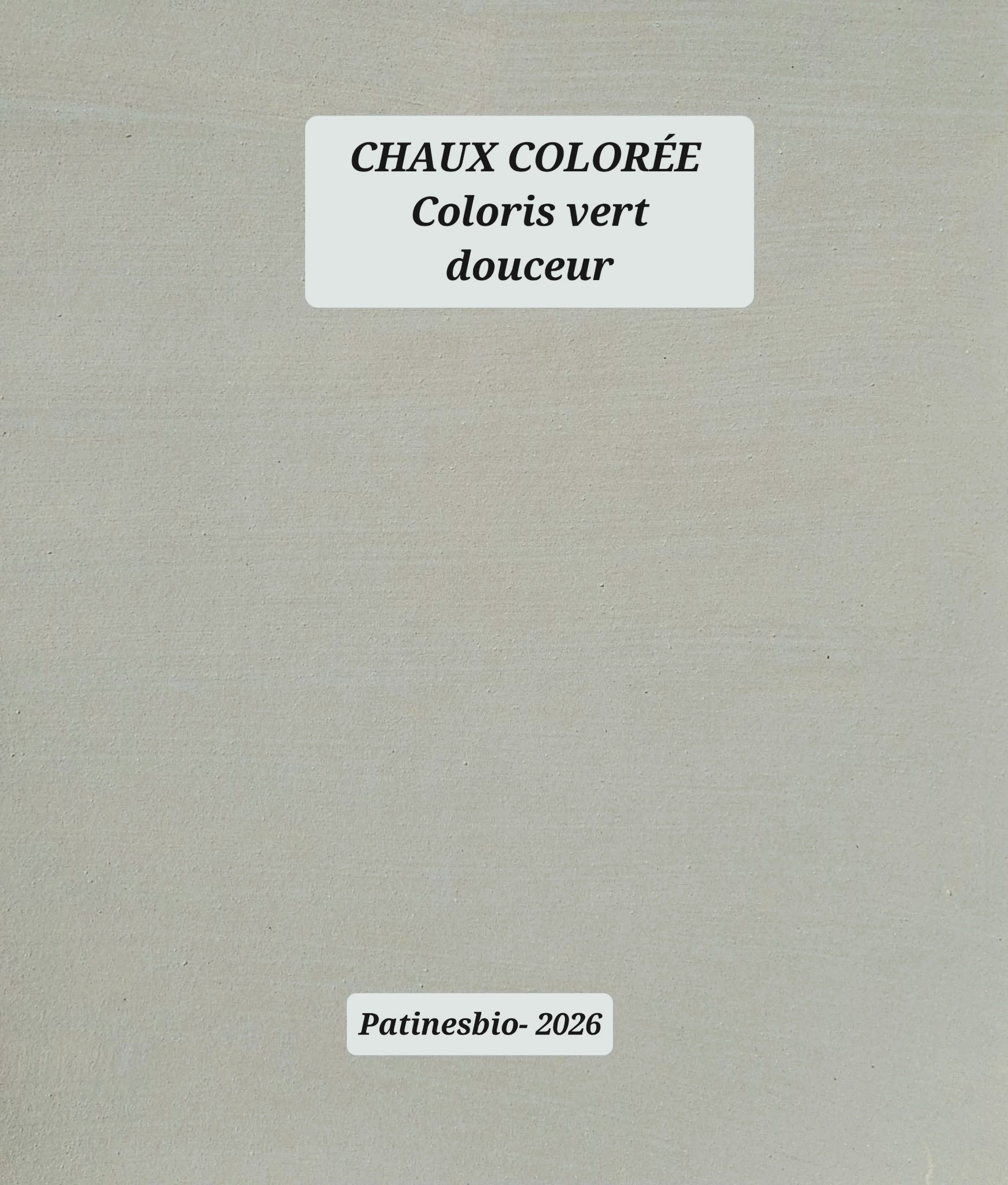 chaux colorée vert douceur