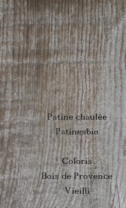 patine chaulée bois de Provence vieilli rendu