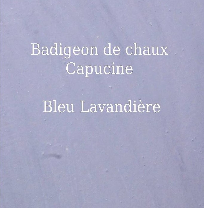 badigeon de chaux capucine Patinesbio coloris bleu lavandière