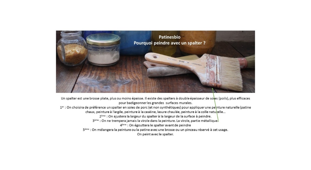 pourquoi peindre avec un spalter