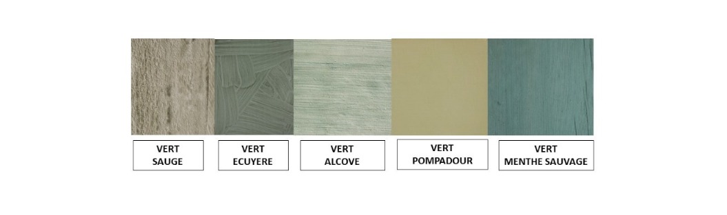 nuancier chaux verts