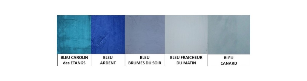 nuancier bleu