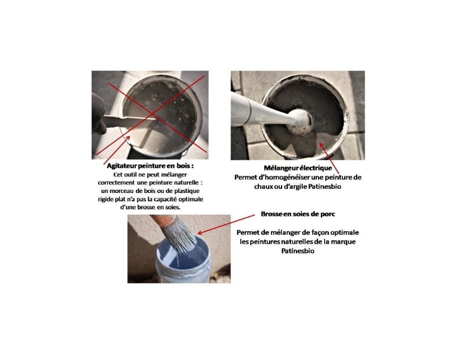 outils pour melanger les peintures patinesbio