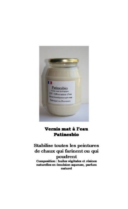 vernis pour peinture de chaux qui farine
