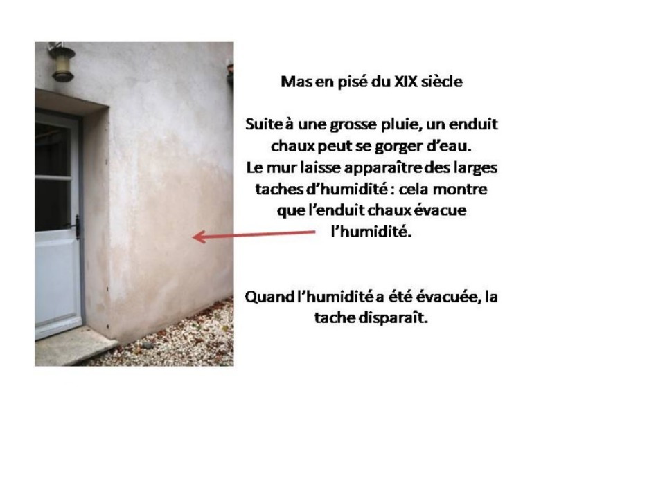 taches d humidite sur enduit chaux