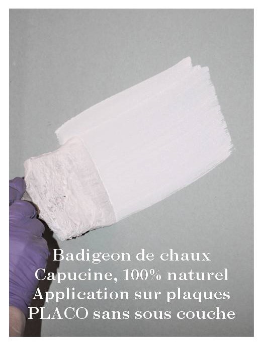 peinture chaux pour placo