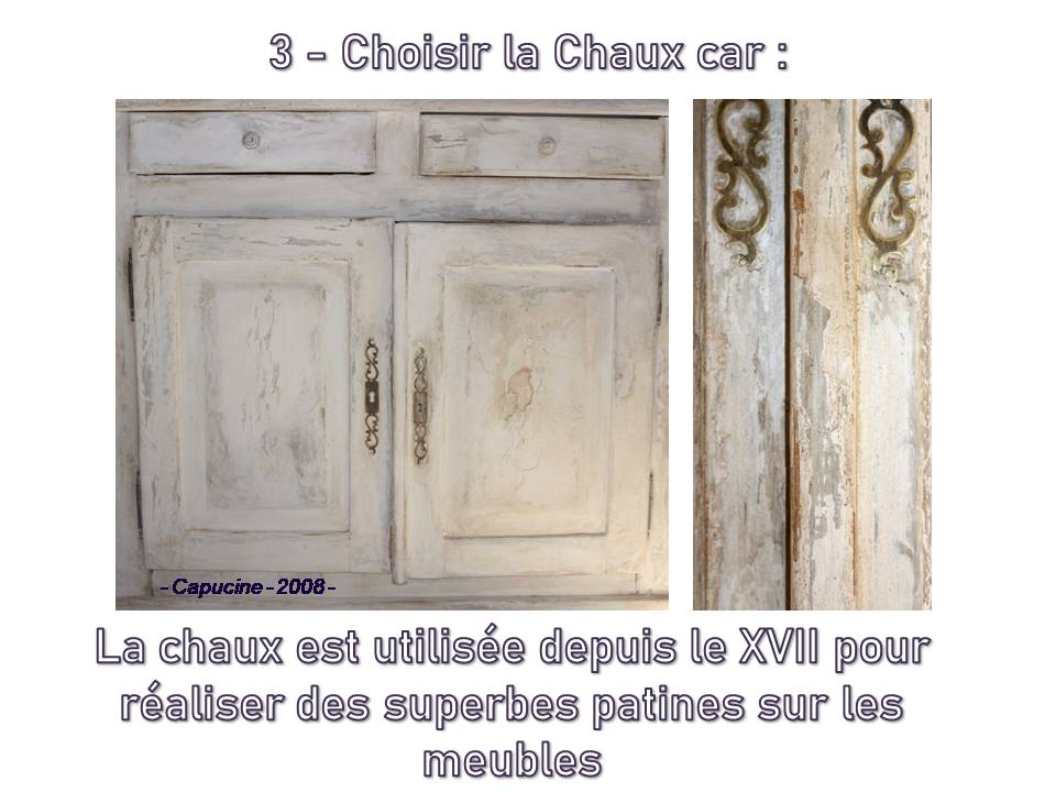 4 choisir la chaux pour patiner les meubles