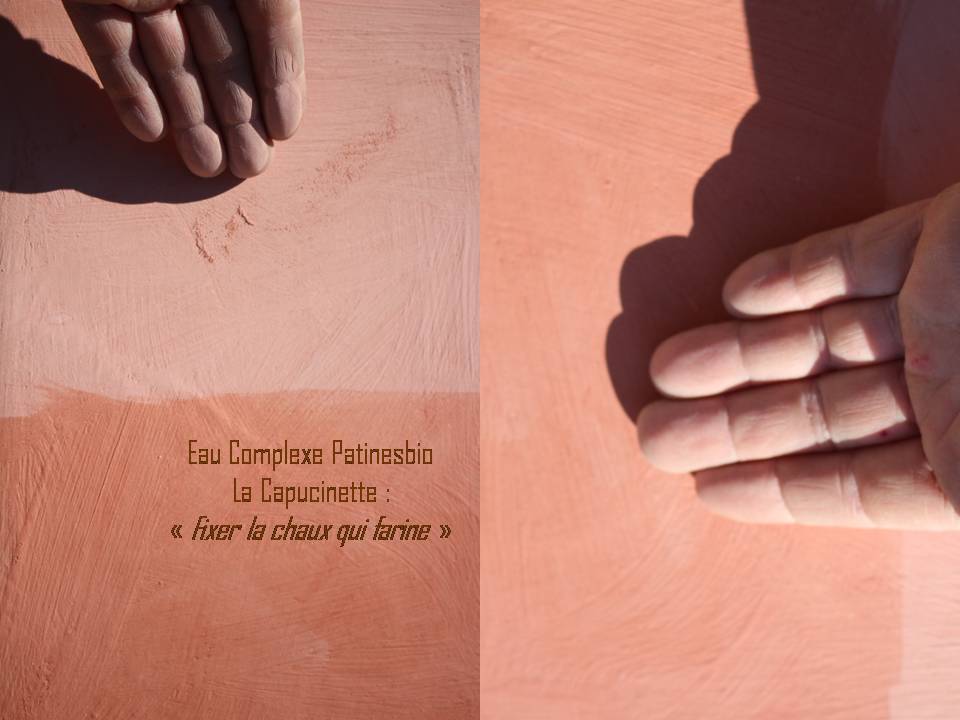 produit naturel perpirant pour fixer chaux qui farine