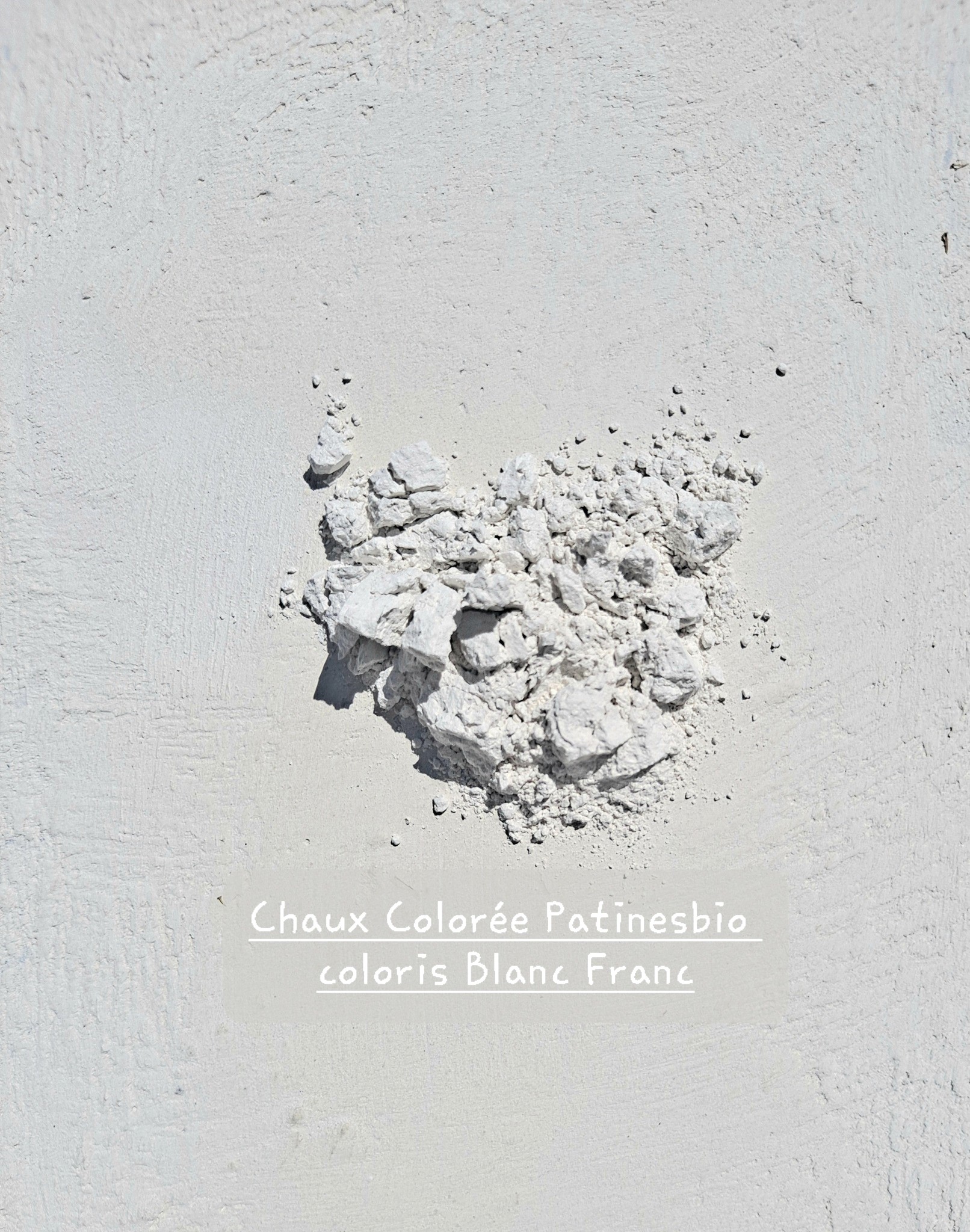 chaux coloree naturelle blanc franc