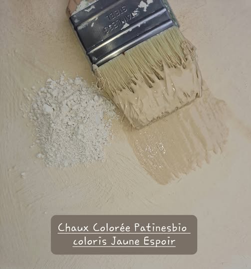 chaux coloree jaune espoir