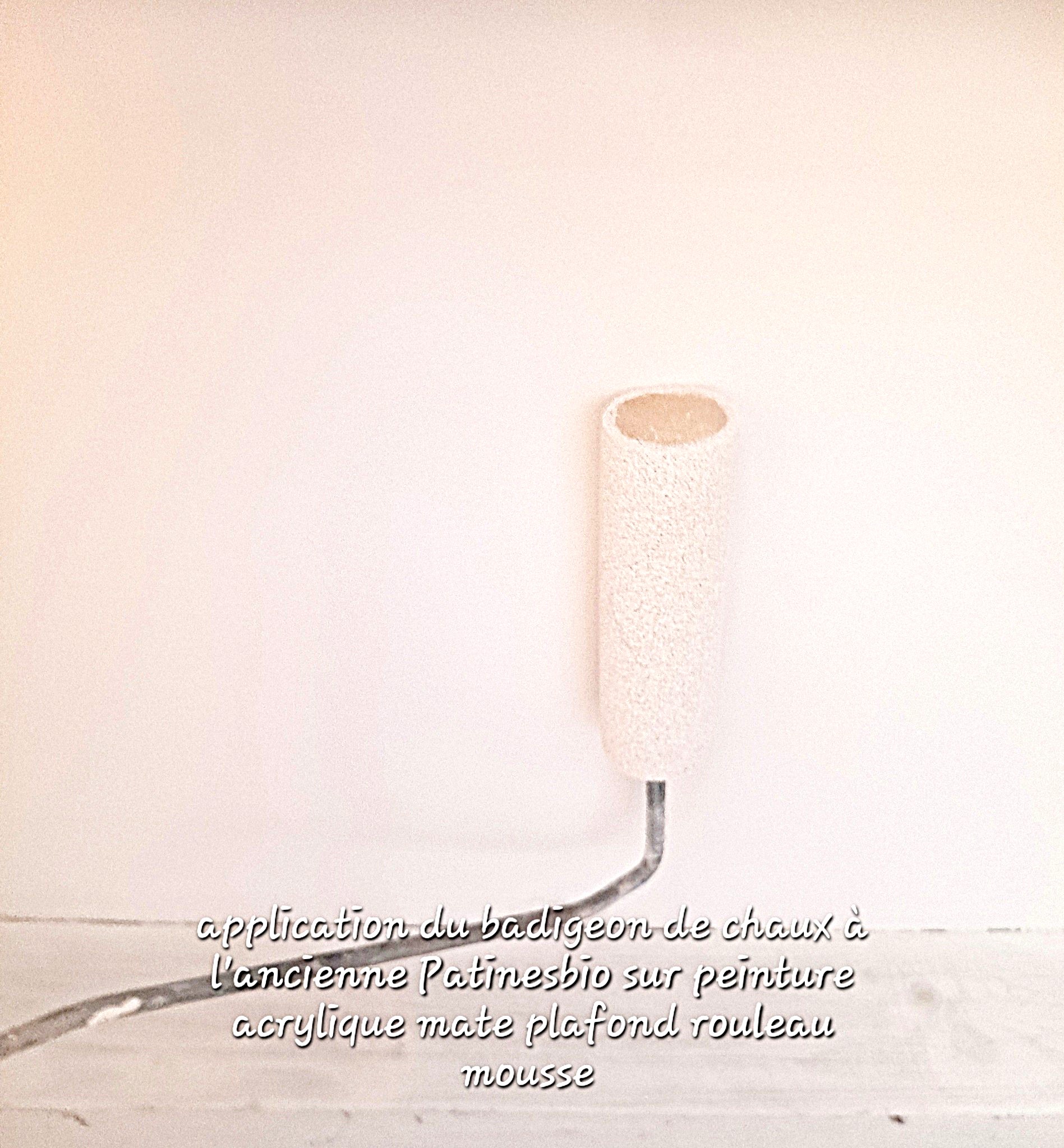 badigeon à la chaux blanc