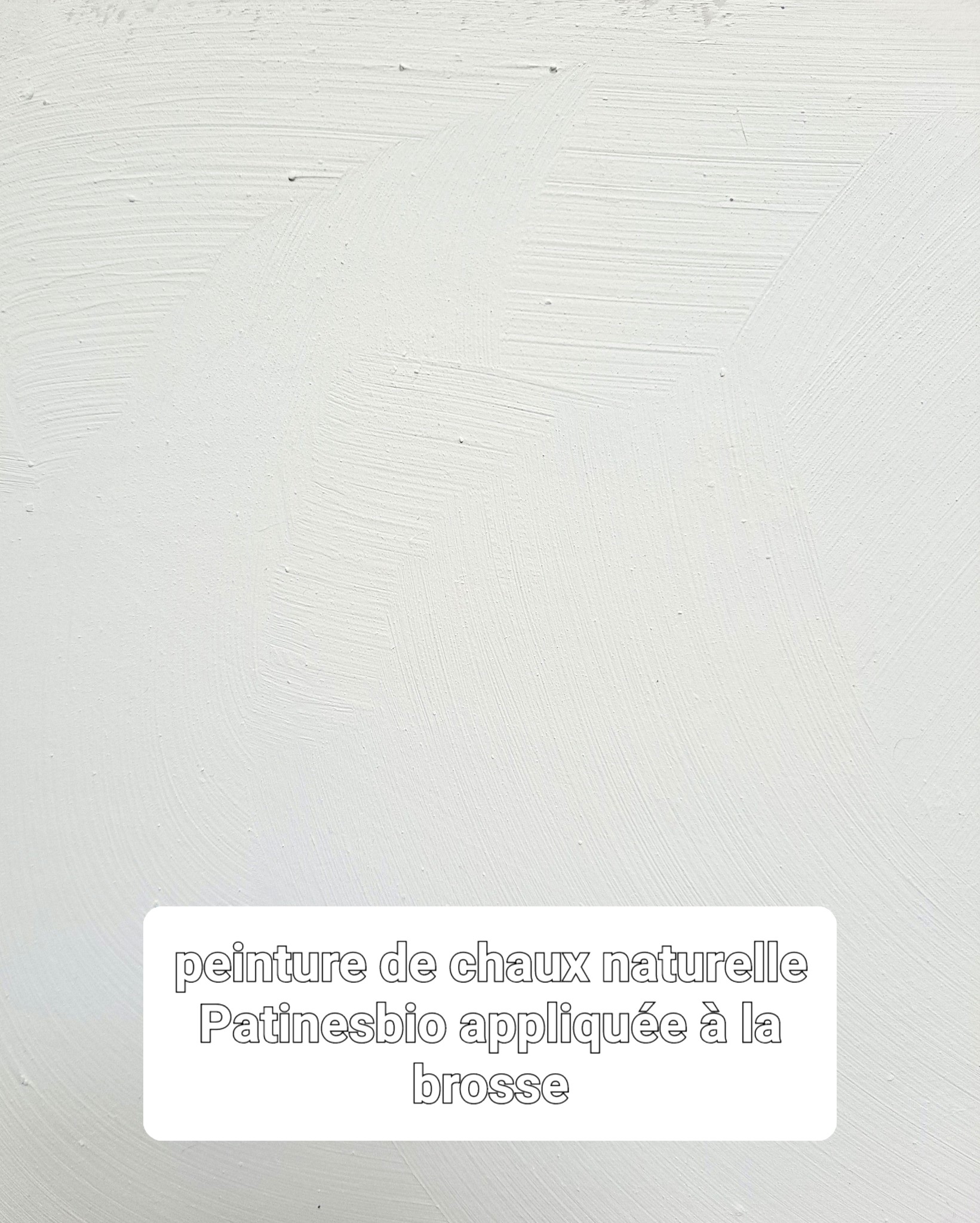 peinture chaux appliquee a la brosse