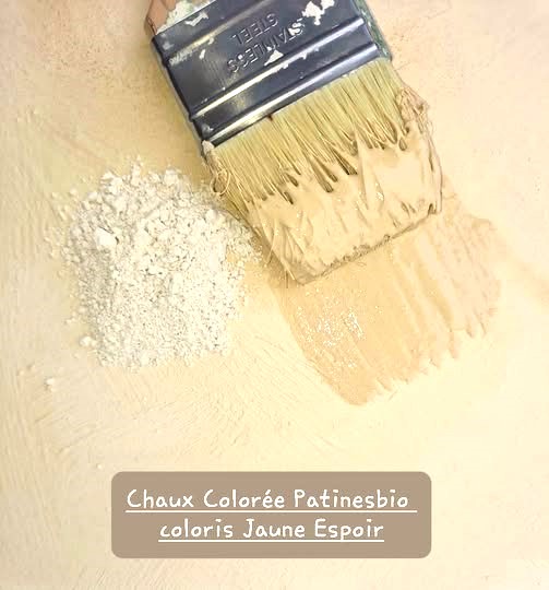 chaux colorée Jaune Espoir