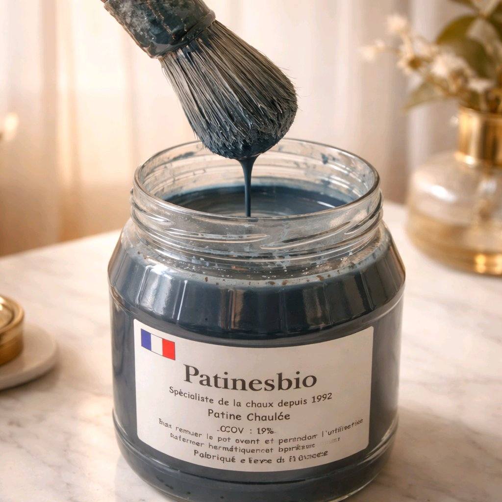 peinture chaux pour patiner un bois