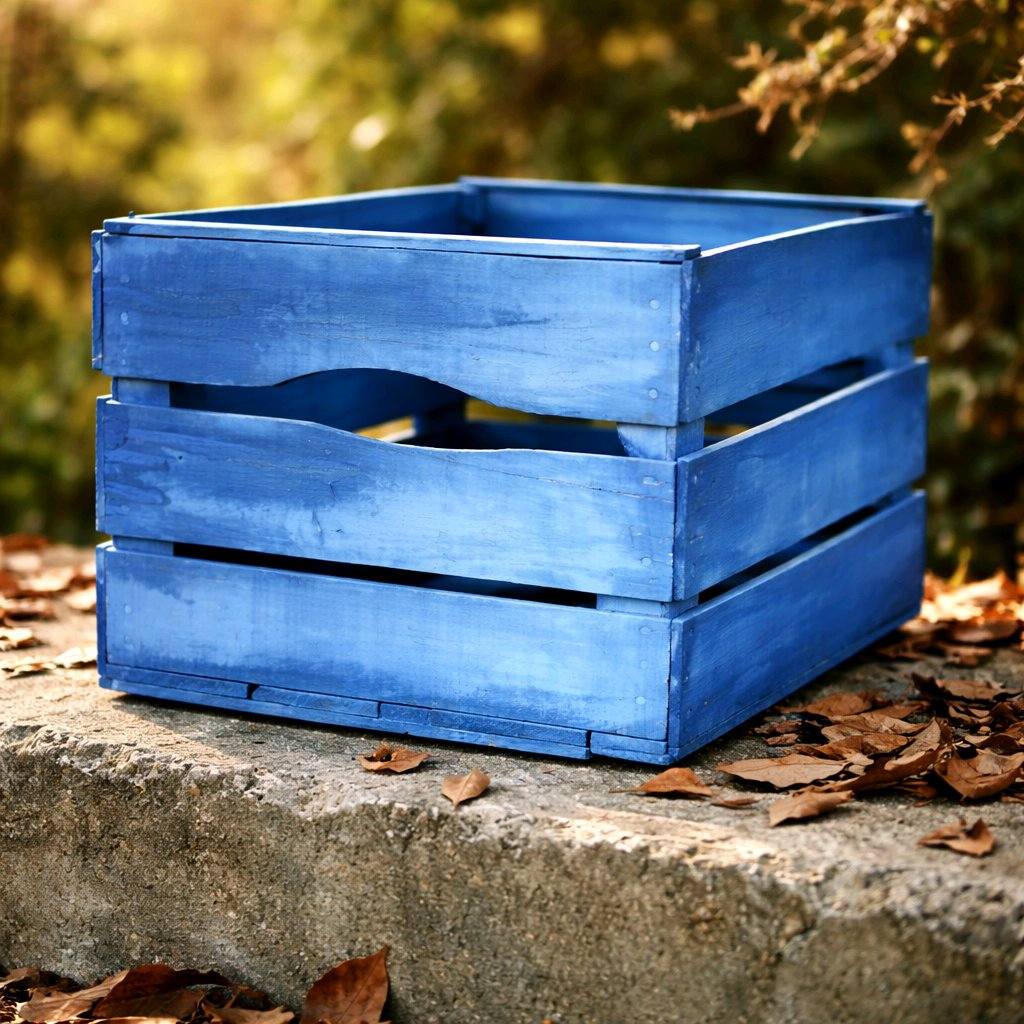 peinture chaux pour patine sur bois coloris bleu