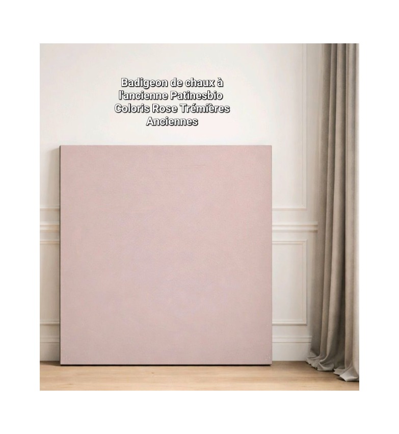 peinture naturelle française à la chaux rose doux