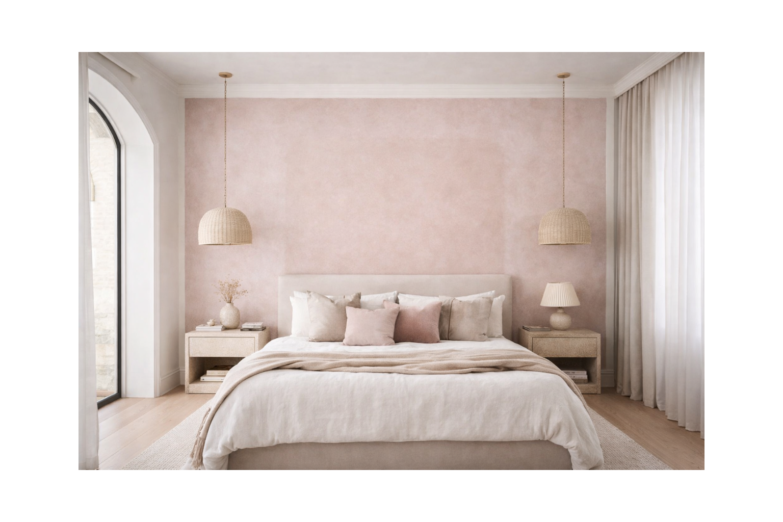 rose ancien a la chaux dans une chambre