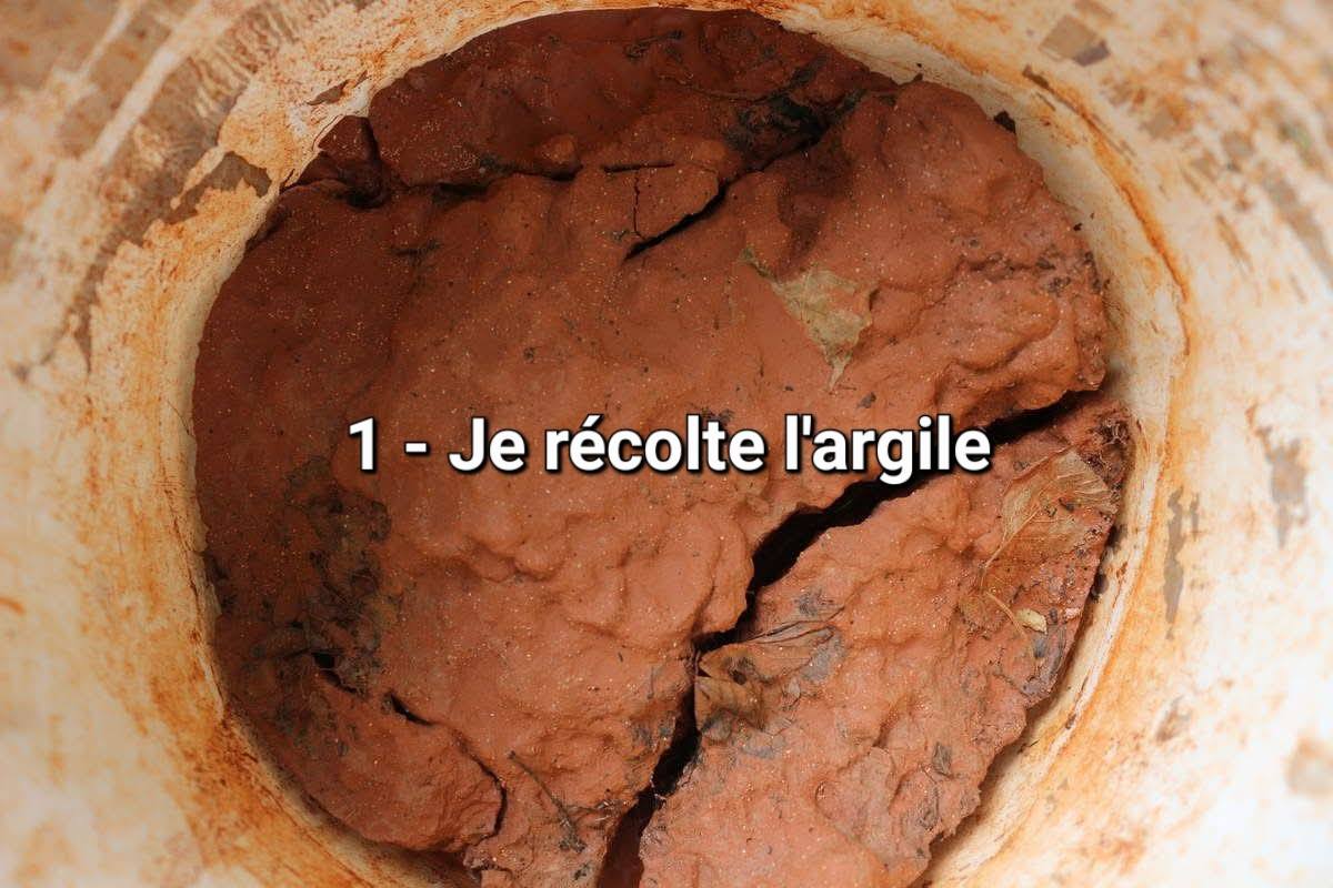 ou recolter de l argile pour faire une peinture