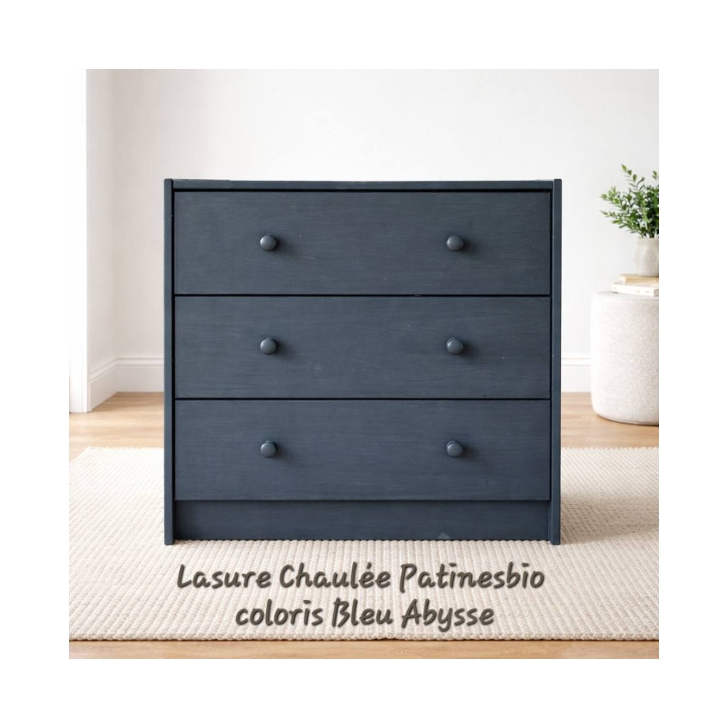 peinture naturelle sur meuble verni