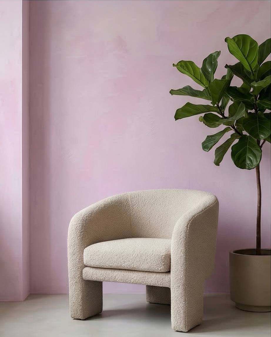 peinture à la chaux Rose Doux