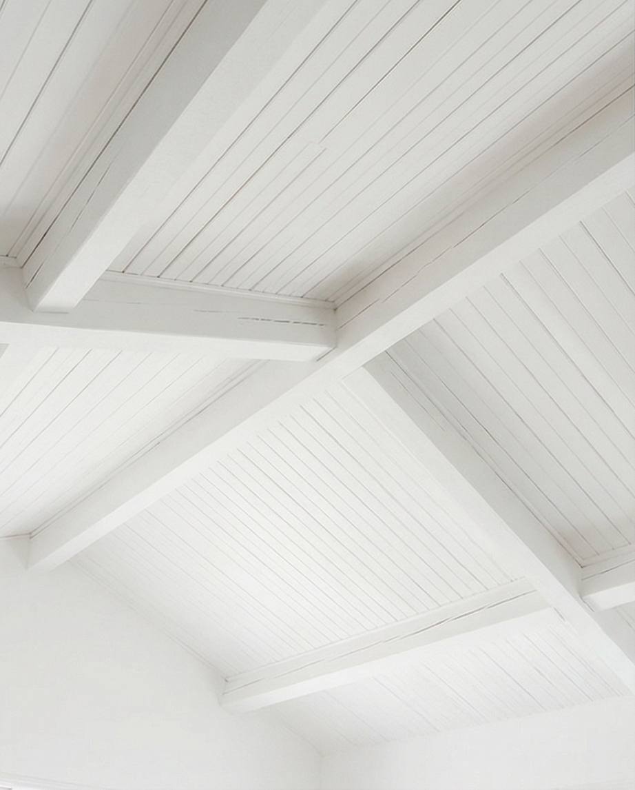 peinture laque blanche poutres