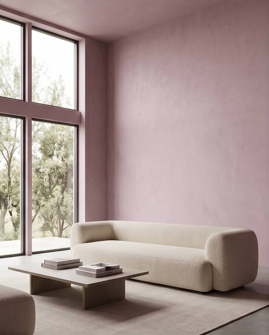badigeon de chaux violet clair