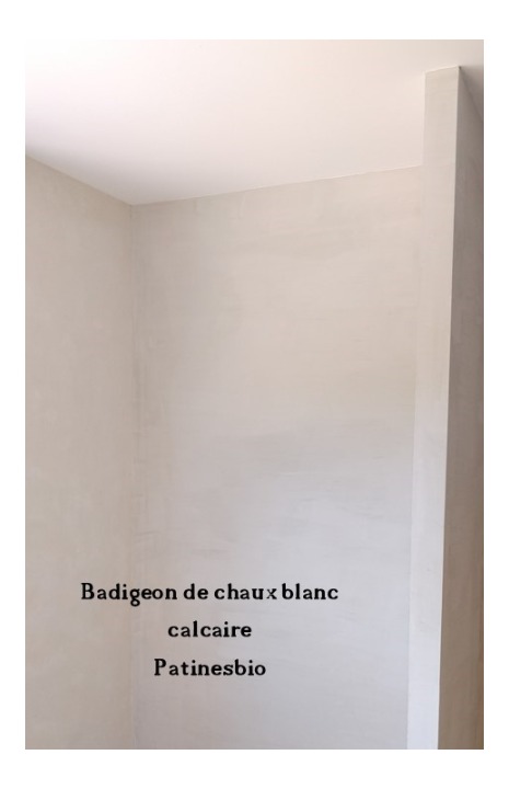 badigeon coloris blanc calcaire