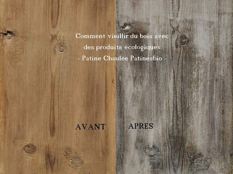 Teintures pour le vieillissement de bois. Produits naturels avec d'eau