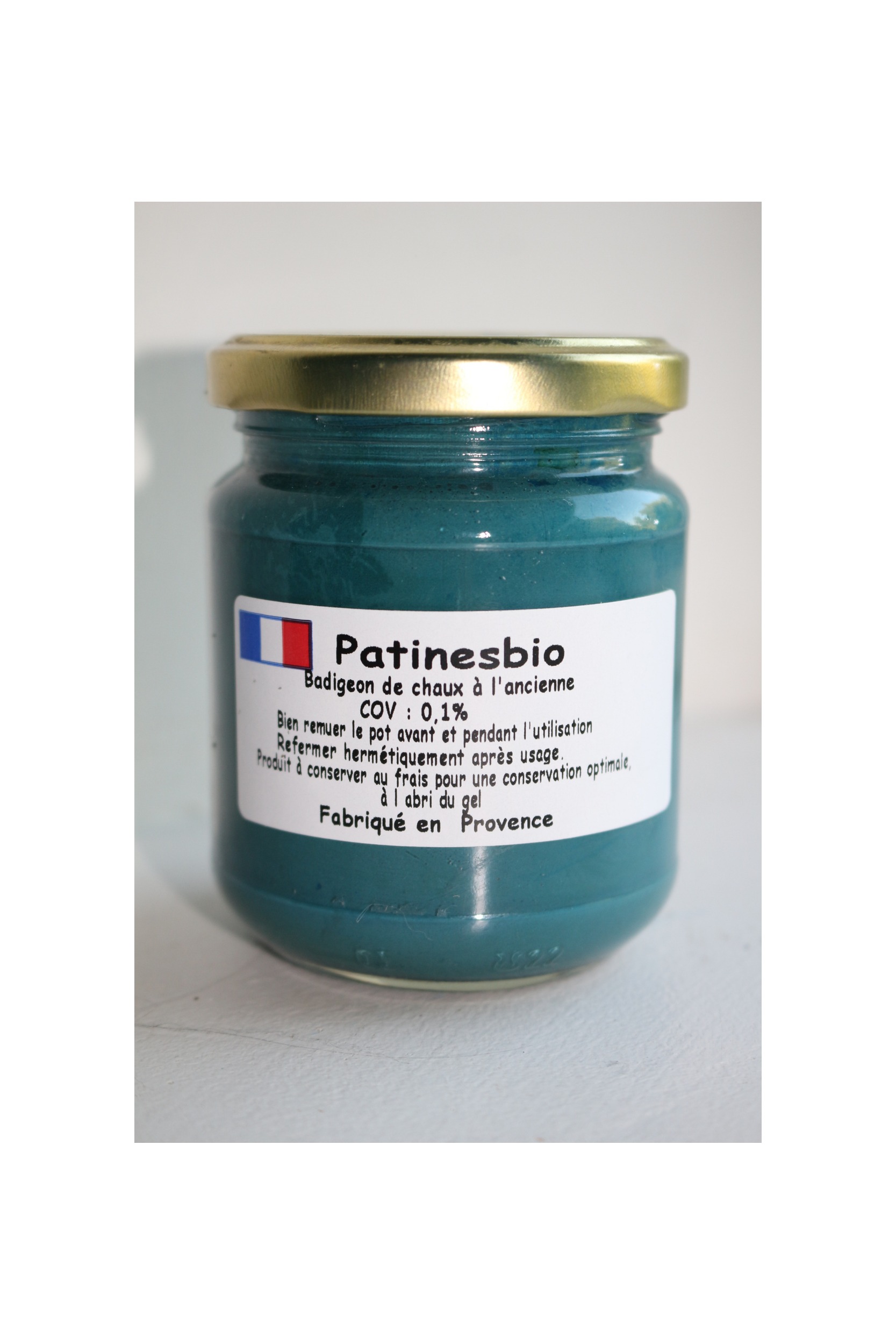 peinture chaux ecoresponsable bleu vert