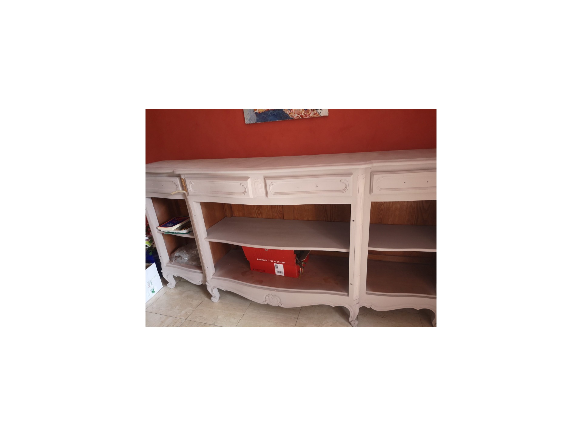 meuble relooke avec lasure chaulee pierre de fusil