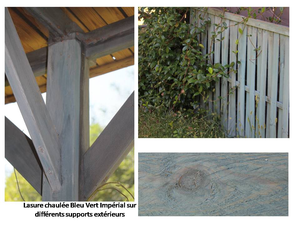 lasure chaulee bleu vert imperial en exterieur