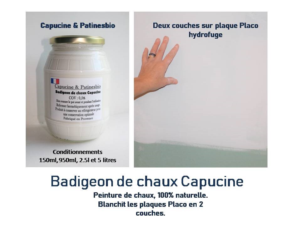 peinture de chaux blanche naturelle