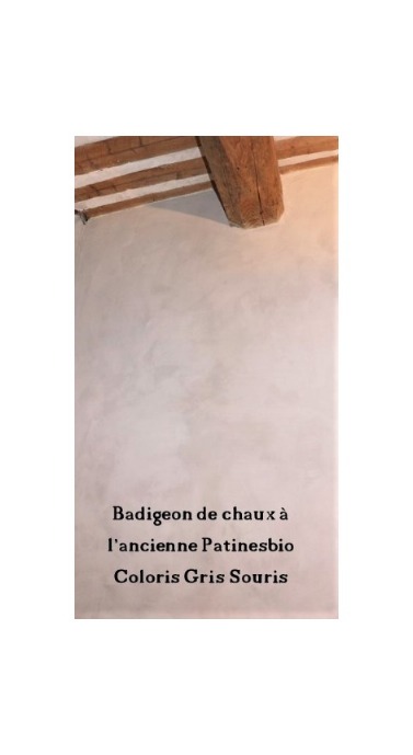 peinture chaux naturelle gris