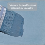 peinture ecoresponsable à la chaux Bleu Lacustre