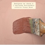 peinture de chaux naturelle vieux rose
