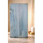 patine chaux écologique sur bois bleu glacial