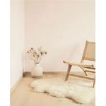 peinture de chaux blanc rose