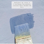 peinture pour murs anciens - badigeon chaux bleu Brumes du Soir