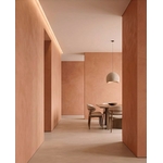 interieur peint a la chaux rose peche