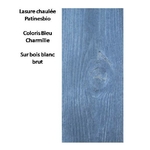 lasure chaulée bleu charmille sur bois brut