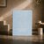 peinture écologique bleu clair sur chêne