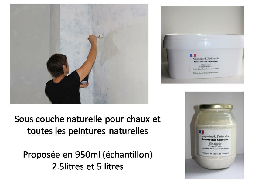 Sous-couche écologique pour peinture naturelle murs et boiseries  int/extérieur (1L/10m2) Natura